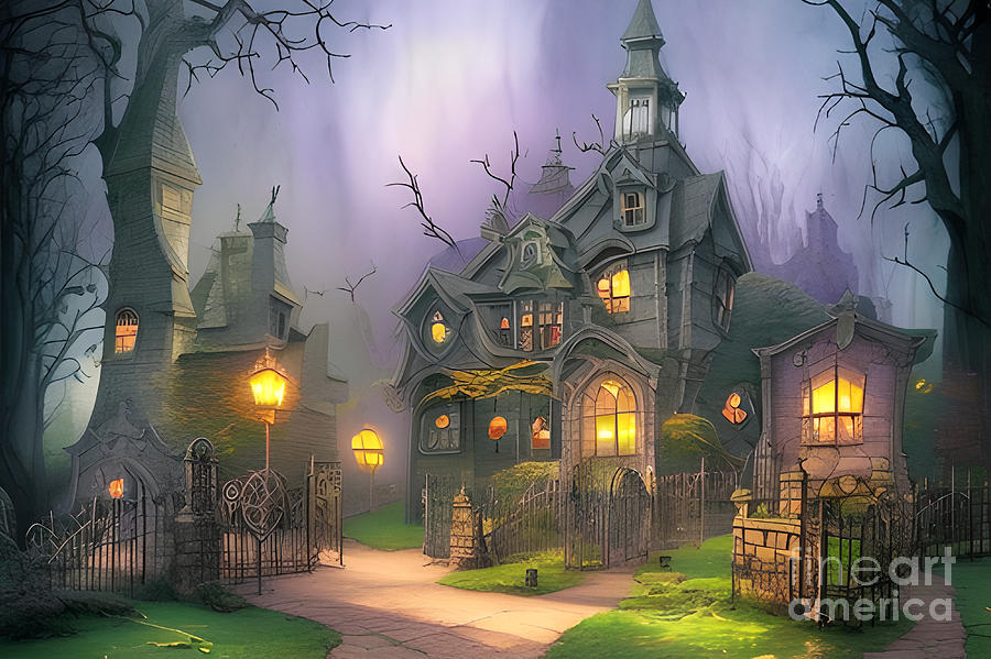 Haunted Mansion Digital Art by Dar T - Fine Art America