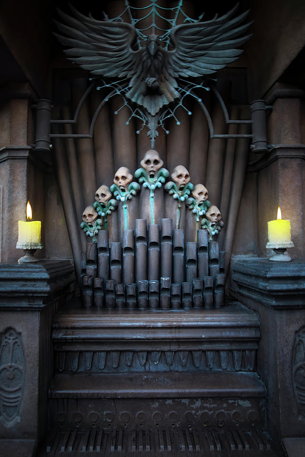 Haunted Mansion Interactive Queue Organ Photograph by Mark Andrew Thomas