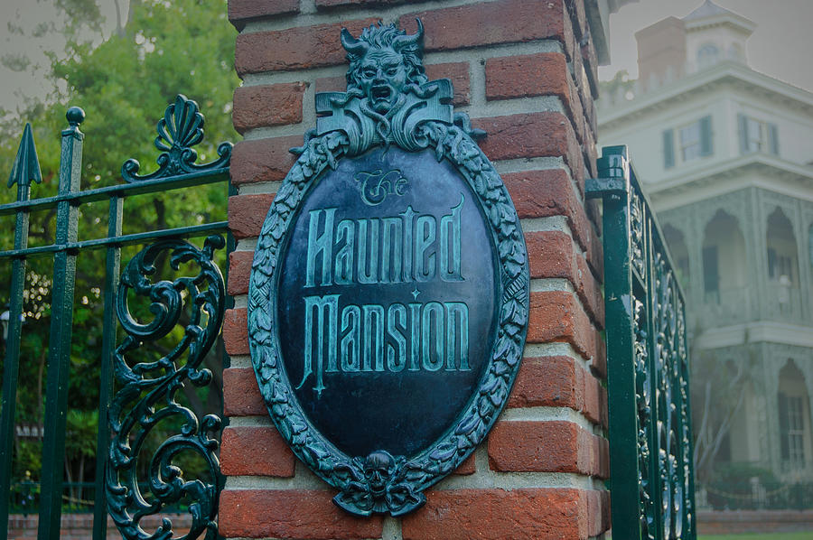 Haunted Mansion Sign Photograph by Matthew Nelson