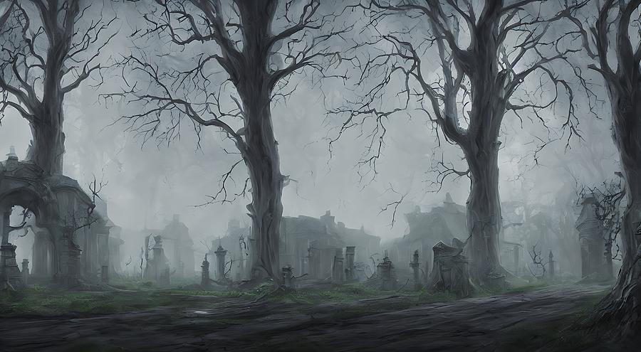 Haunted Tombs Digital Art by Andrea Grasso - Fine Art America