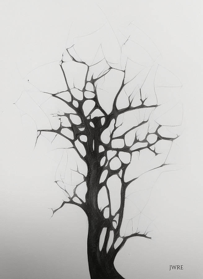 Haunted Tree 2 Digital Art by John Emmett