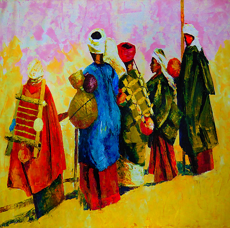 Hausa Fulani Durbar Festival in Northern Nigeria Painting by Aiden ...