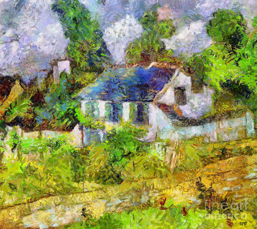 Hauses in Auvers by VanGogh Painting by Dragica Micki Fortuna