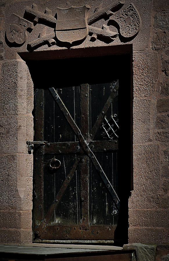 Haut Koenigsbourg Medieval Door 3 Photograph by Nadalyn Larsen