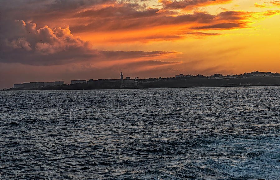 Havana Harbor Dawn Photograph by Tom Singleton