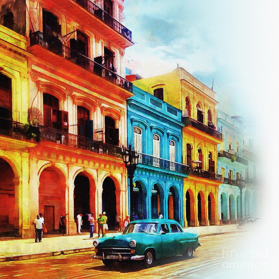 Havana Street Digital Art by Jerzy Czyz - Fine Art America