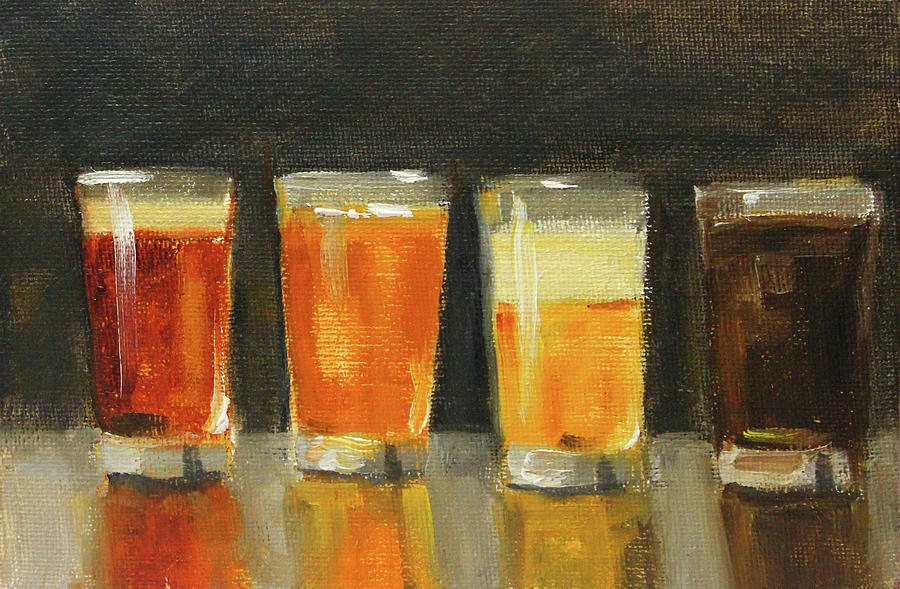 Have a Beer Painting by Nancy Merkle