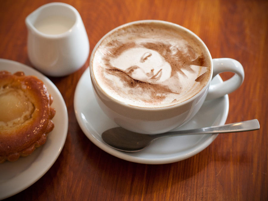 Have A Cup Of Katharine Hepburn With Your Pie Mixed Media by Teresa Trotter