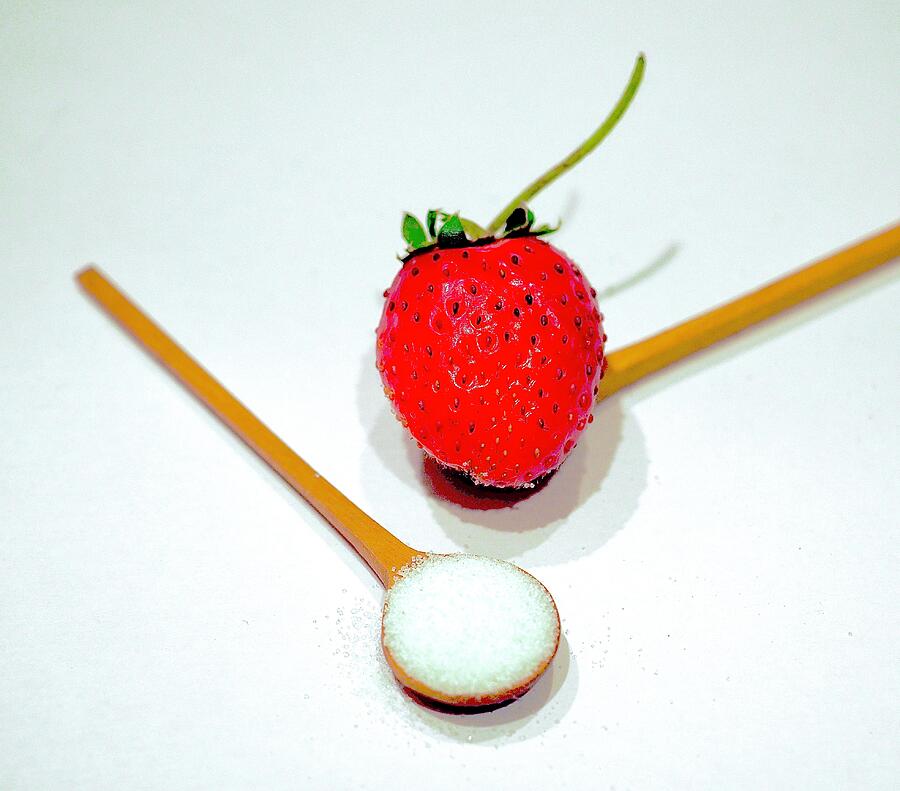 Have Some Sugar With Your Strawberry Photograph by Alida M Haslett