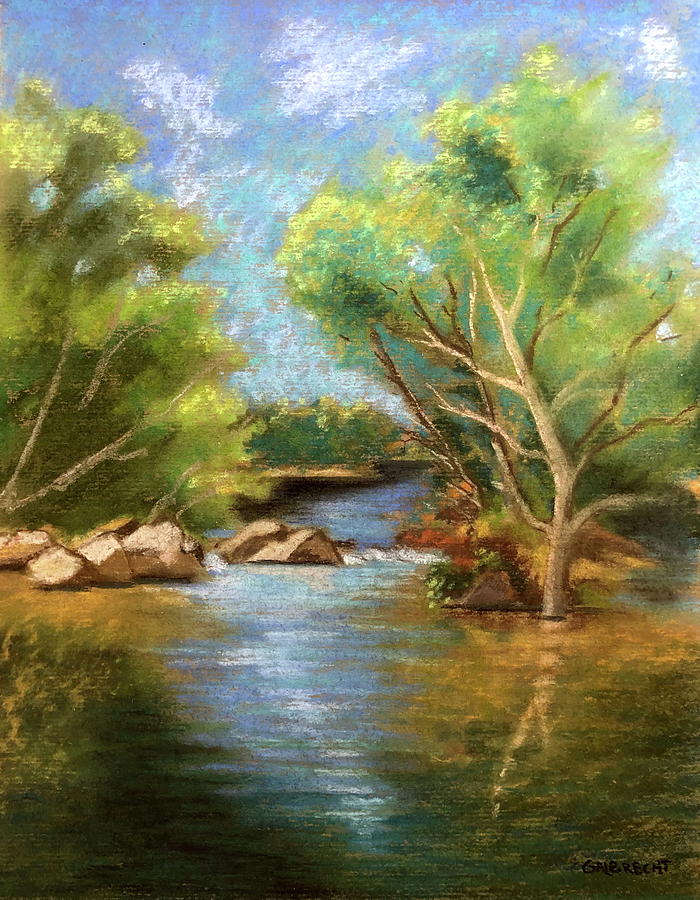 Haw River Pastel by Shirley Galbrecht