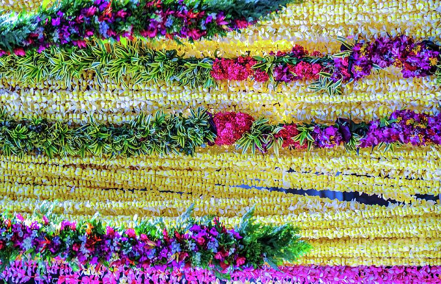 Flower Photograph - Hawaii Flower Leis  by D Davila