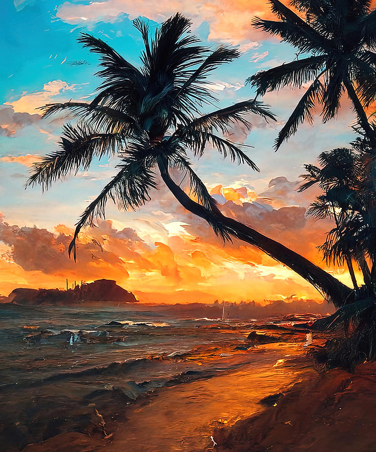 Hawaii, my tropical Heaven Painting by AM FineArtPrints