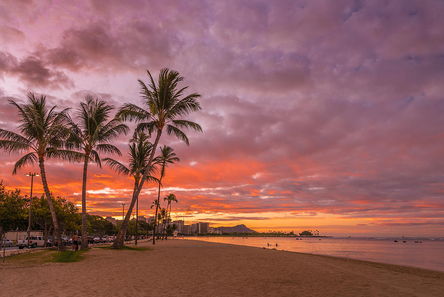 Hawaii Sunrise Pyrography by Sreejith Kurup - Fine Art America