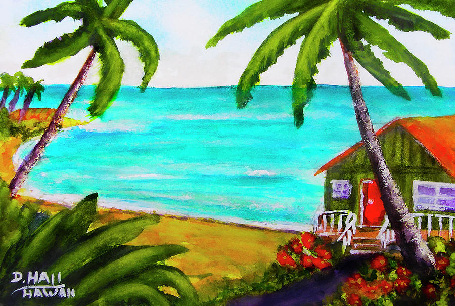 Hawaii Tropical Beach Art Prints Painting #418 Painting