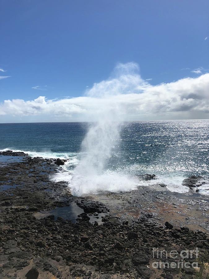 Hawaiian Blowhole Photograph by Jessica Alcantara - Pixels