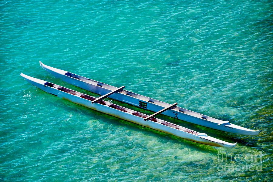 Hawaiian Double Hull Canoe Photograph by Debra Banks