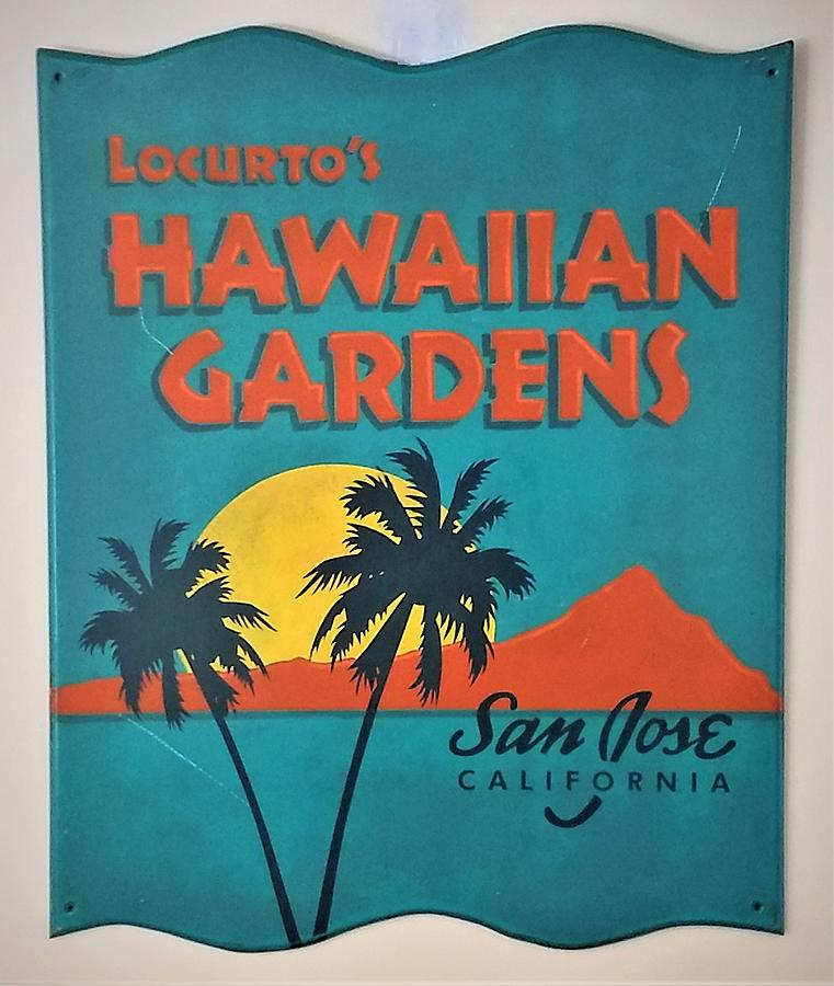 Sign Painting - Hawaiian Gardens by Tom Colla
