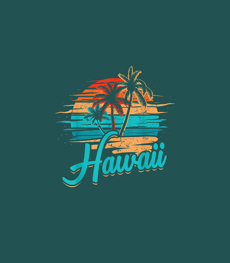 Hawaiian Island Tropical Hawaii Design Vacationouvenir Digital Art by ...