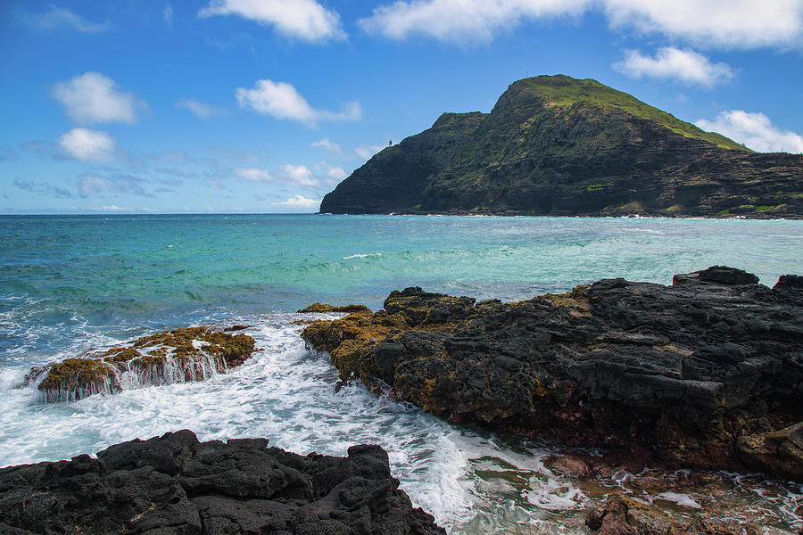Hawaiian Lighthouse in the Distance Photograph by Matthew DeGrushe