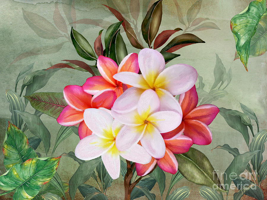 Hawaiian Plumeria Beauty Digital Art by J Marielle