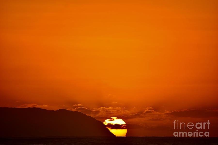 Hawaiian Red  Sunset Melt Photograph by Debra Banks