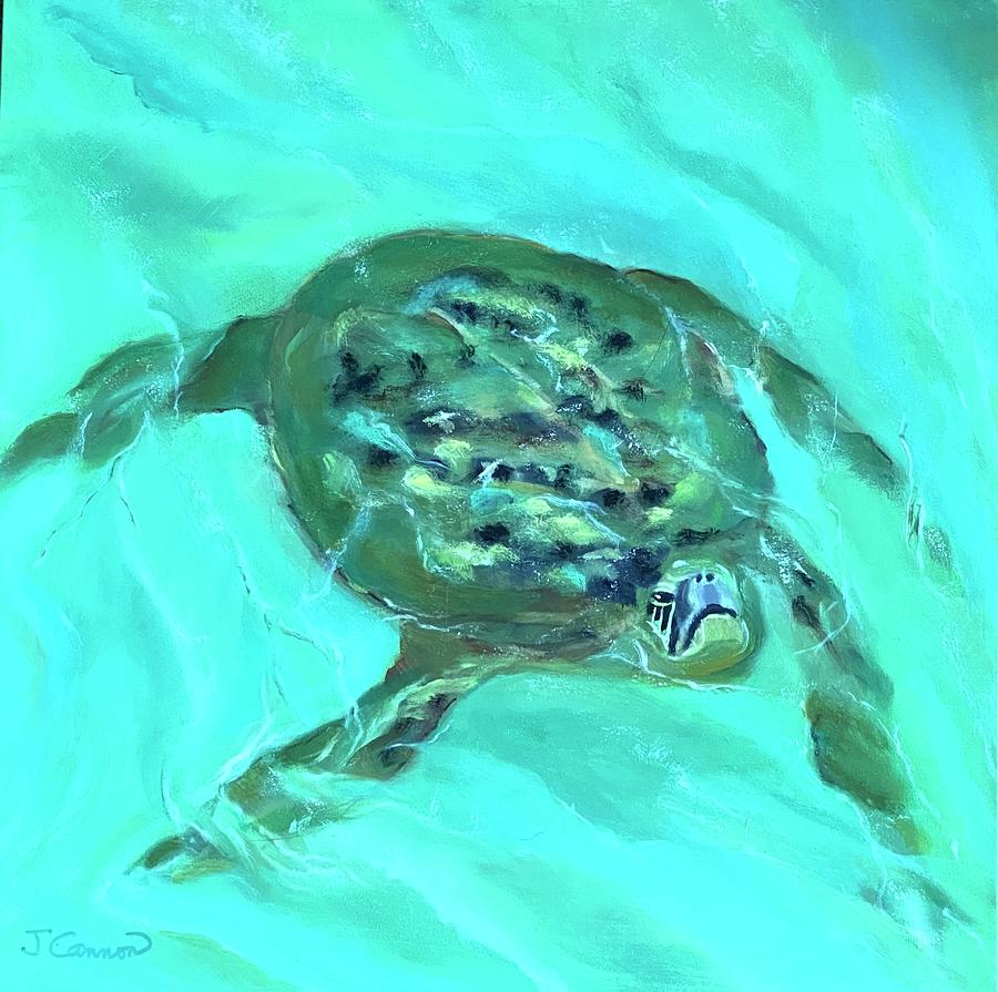 Hawaiian sea turtle Painting by Joanne Cannon - Fine Art America