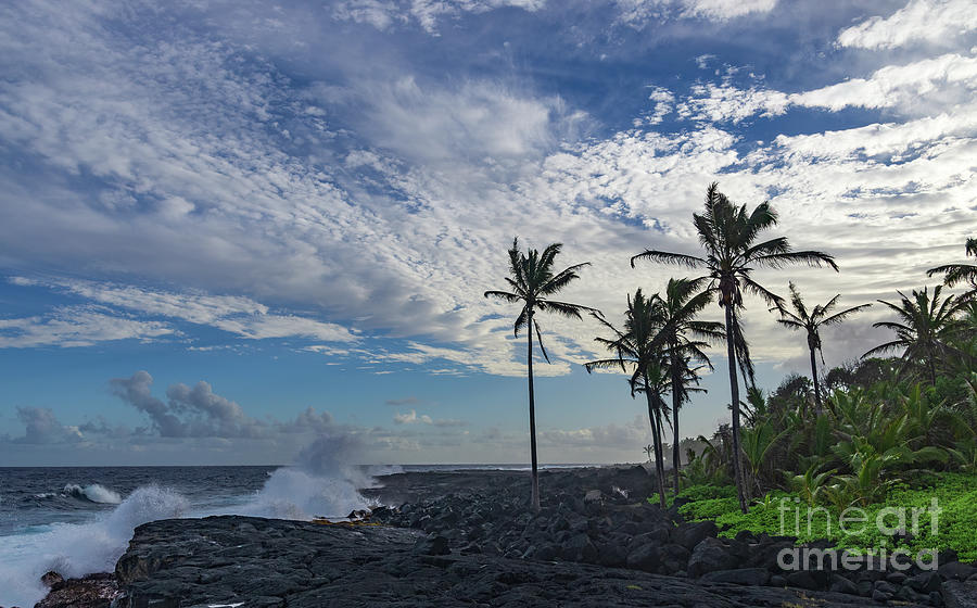 The Big Island Photograph - Hawaiian Shoreline 5.2062 by Stephen Parker