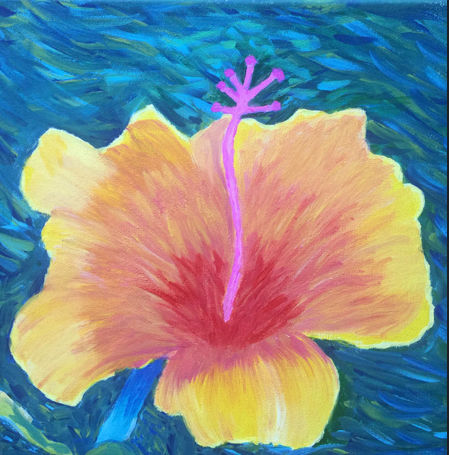 Hawiian Hibiscus Painting by Cynthia Breeze - Fine Art America