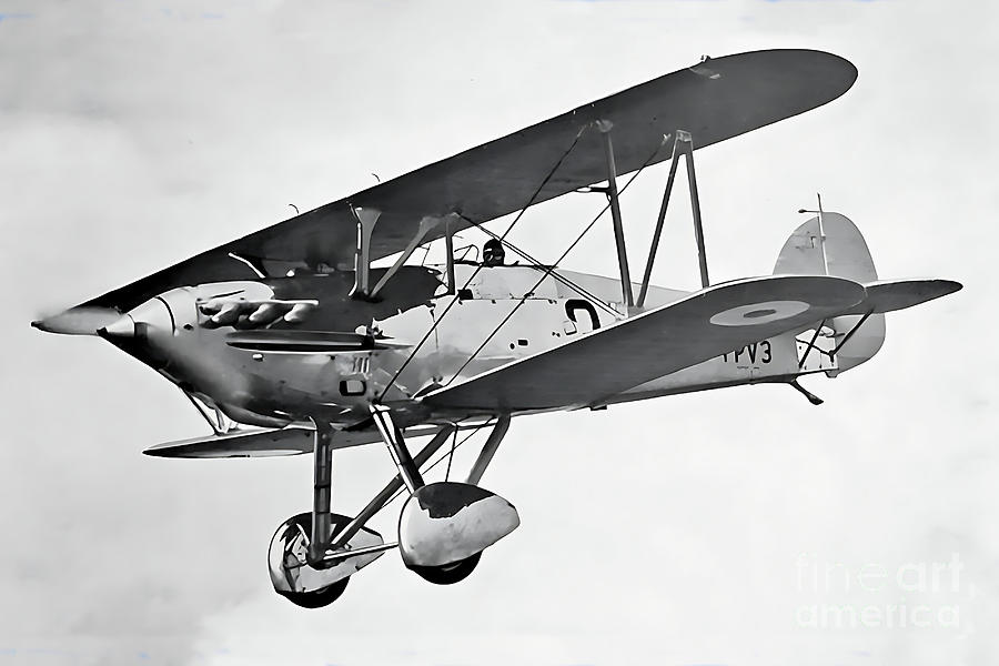 Hawker PV3 Biplane Photograph by Philip Openshaw