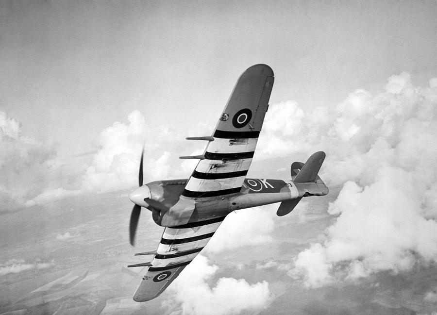 Airplane Photograph - Hawker Typhoon Mk IB - Tangmere WW2 1943 by War Is Hell Store