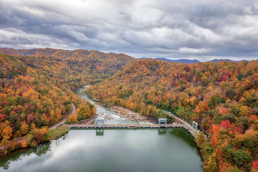 Hawks Nest Dam - New River Gorge Photograph by Susan Rissi Tregoning