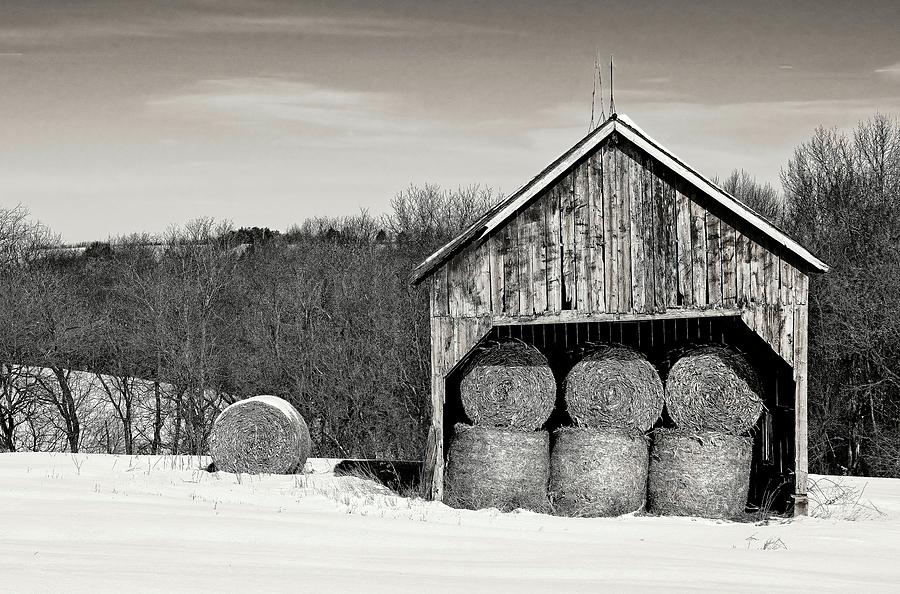 Hay filled Barn, Madison Wisconsin Photograph by Steven Ralser