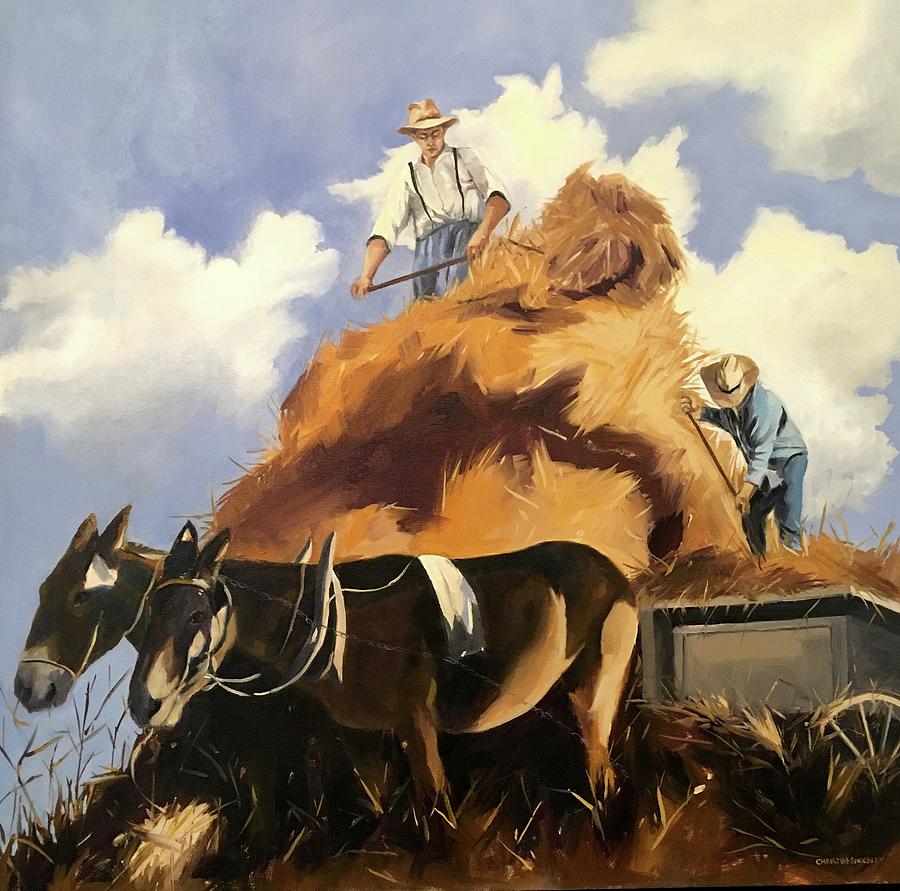 Hay II Painting by Chris Gholson