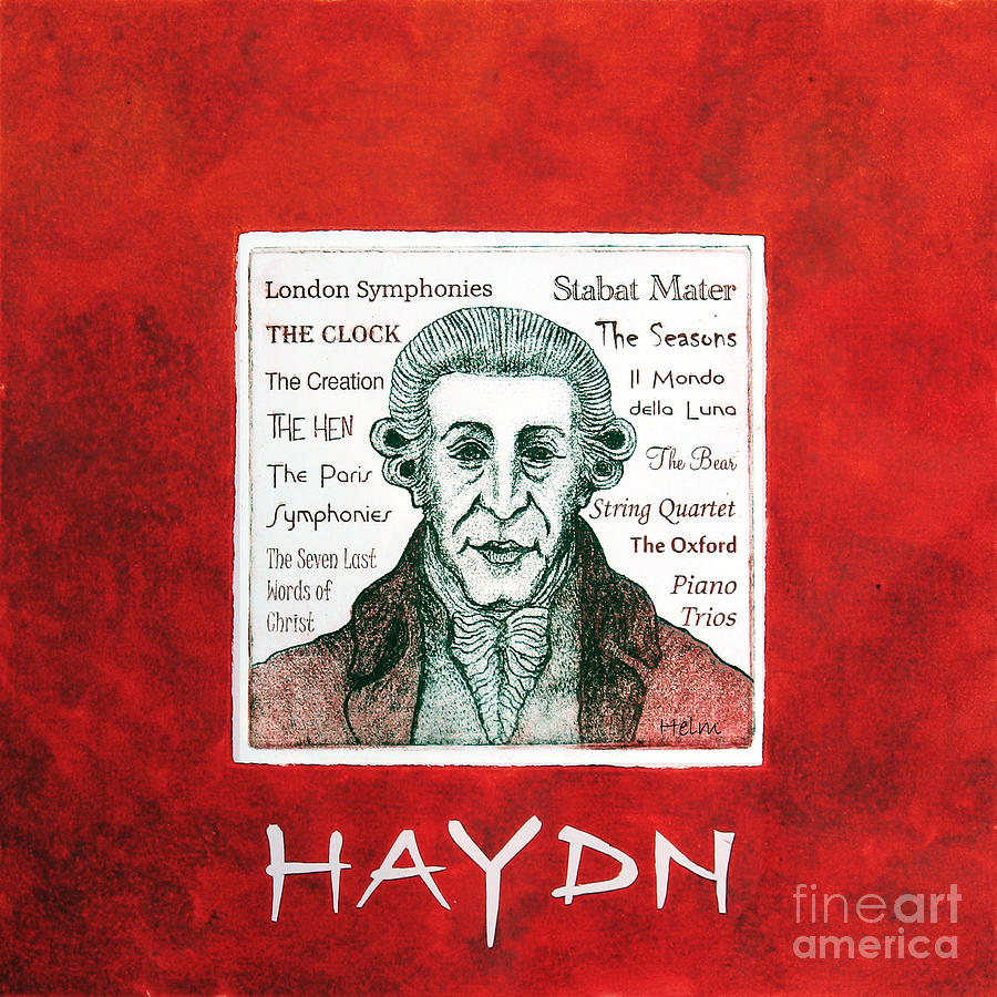 Haydn portrait Mixed Media by Paul Helm