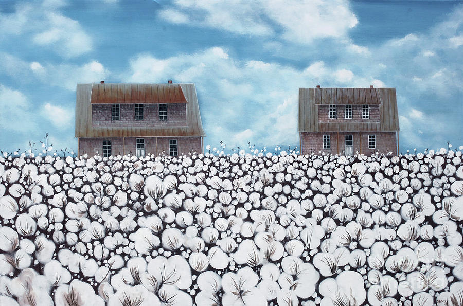 Hayes Cotton Field 1 Painting by Patrick Dablow