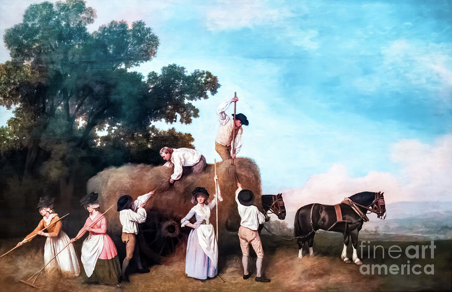 Haymakers by George Stubbs 1785 Painting by George Stubbs