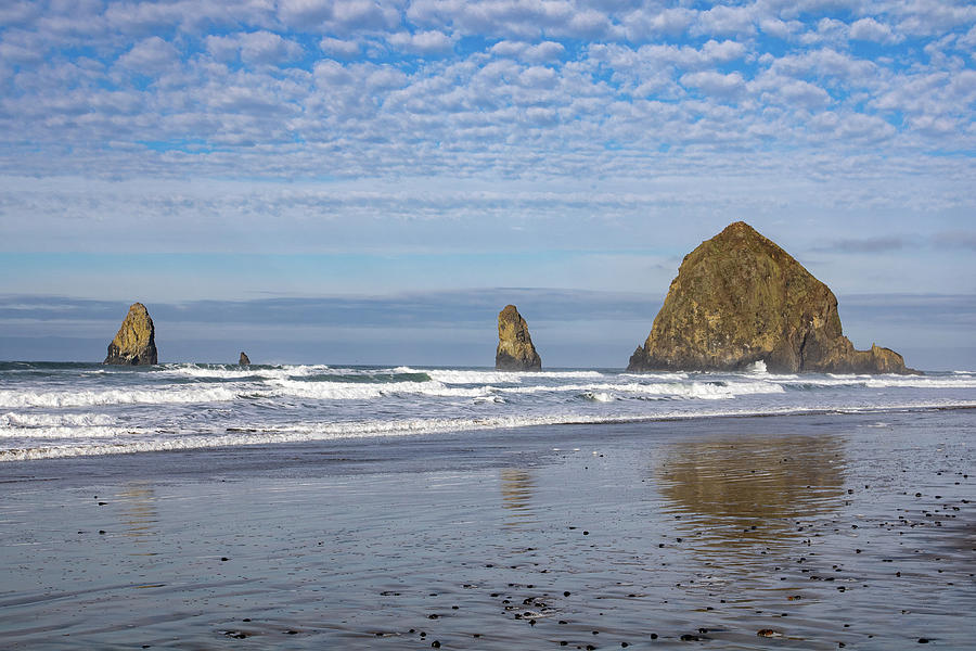 Haystack Rock Photograph by Amber Morgan - Fine Art America