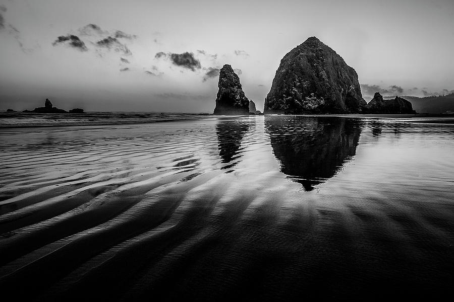 Haystack Rock at Cannon Beach Photograph by Jon Glaser