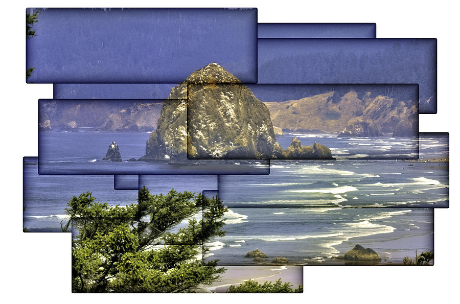 Haystack Rock Collage Photograph