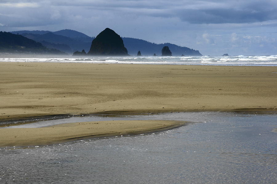 Haystack Rock from Chapman Pt. Photograph by Steven A Bash
