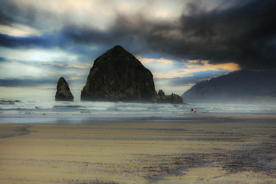 Haystack Rock on a Dreamy Afternoon Photograph by Kandy Hurley