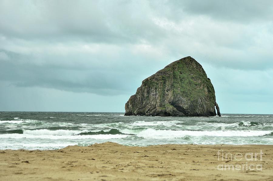 Haystack Rock Pacific City Oregon Photograph by Oregon Photo