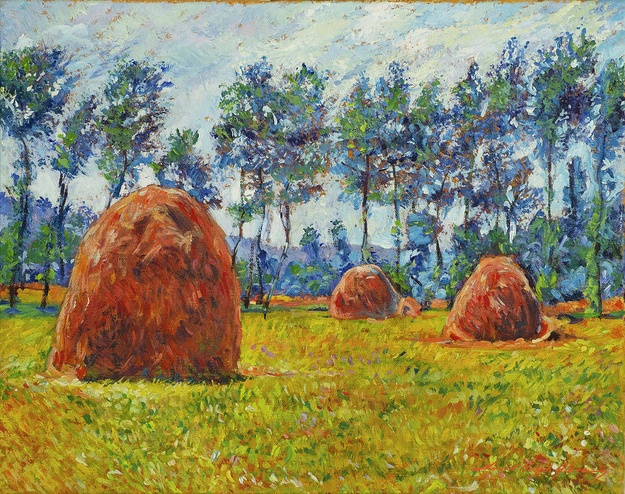 Haystacks Painting