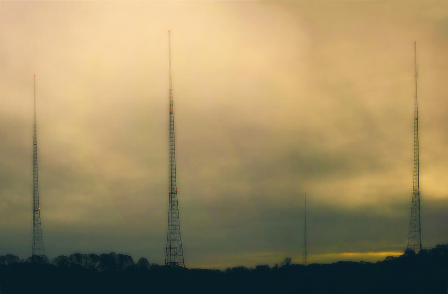Golden Haze at the WMAL Tower Field Photograph by Francis Sullivan