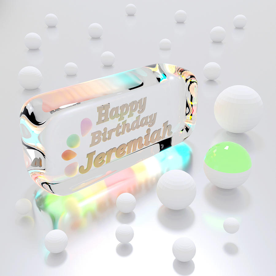 Happy Birthday Digital Art - HBD Jerry 2 by Bukunolami