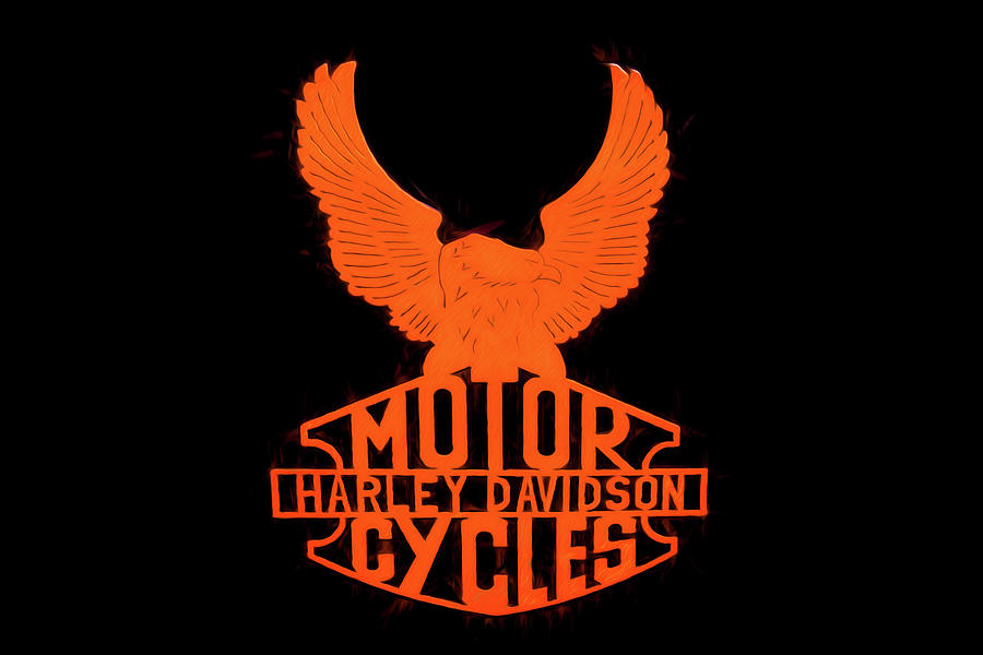 Harley Davidson-6 Digital Art by John Kirkland