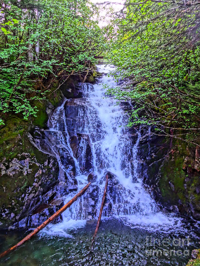 HDR Waterfall AK Photograph by Steve Speights