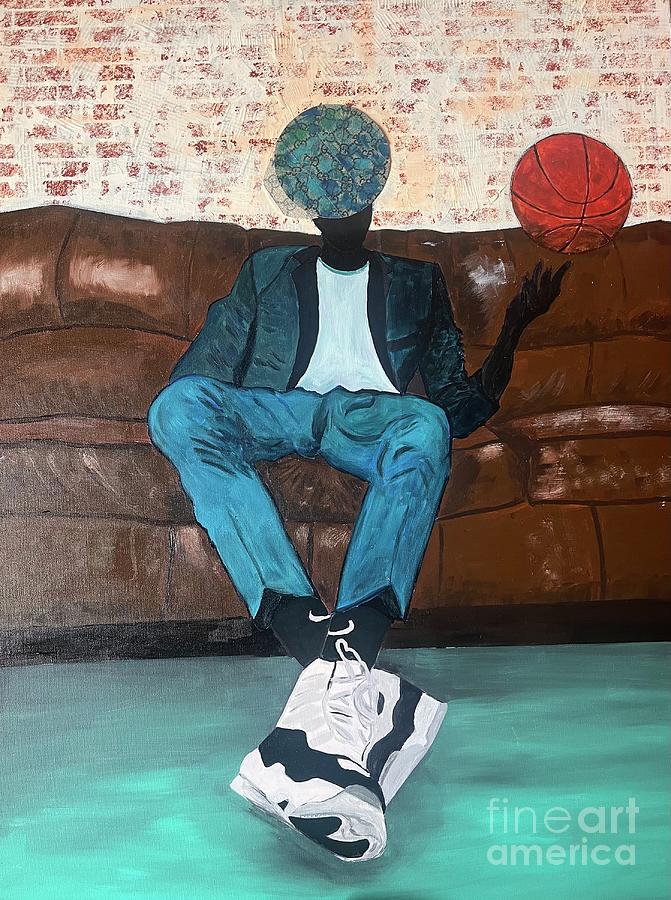 He Got Game Painting by D Powell-Smith