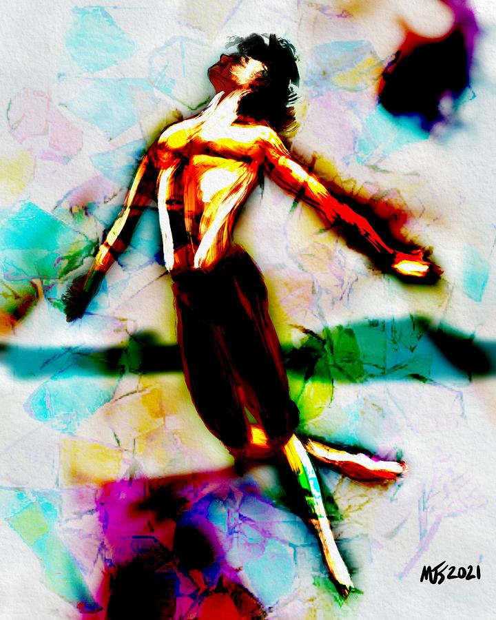 He Leaps Digital Art by Michael Kallstrom