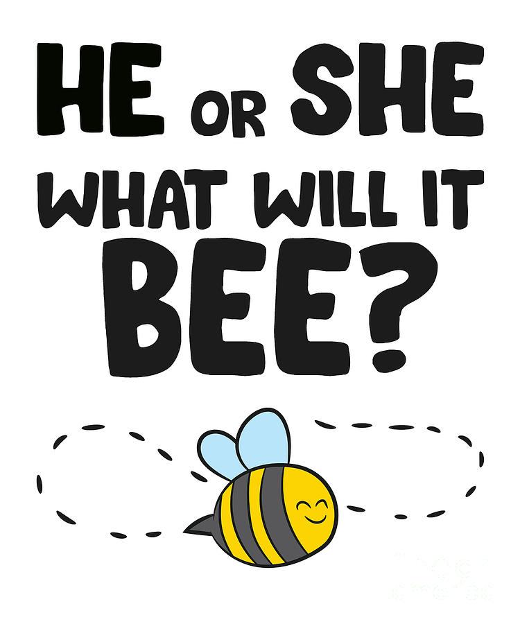 He Or She What Will It Bee Love Bees Pregnancy Tapestry - Textile by EQ ...